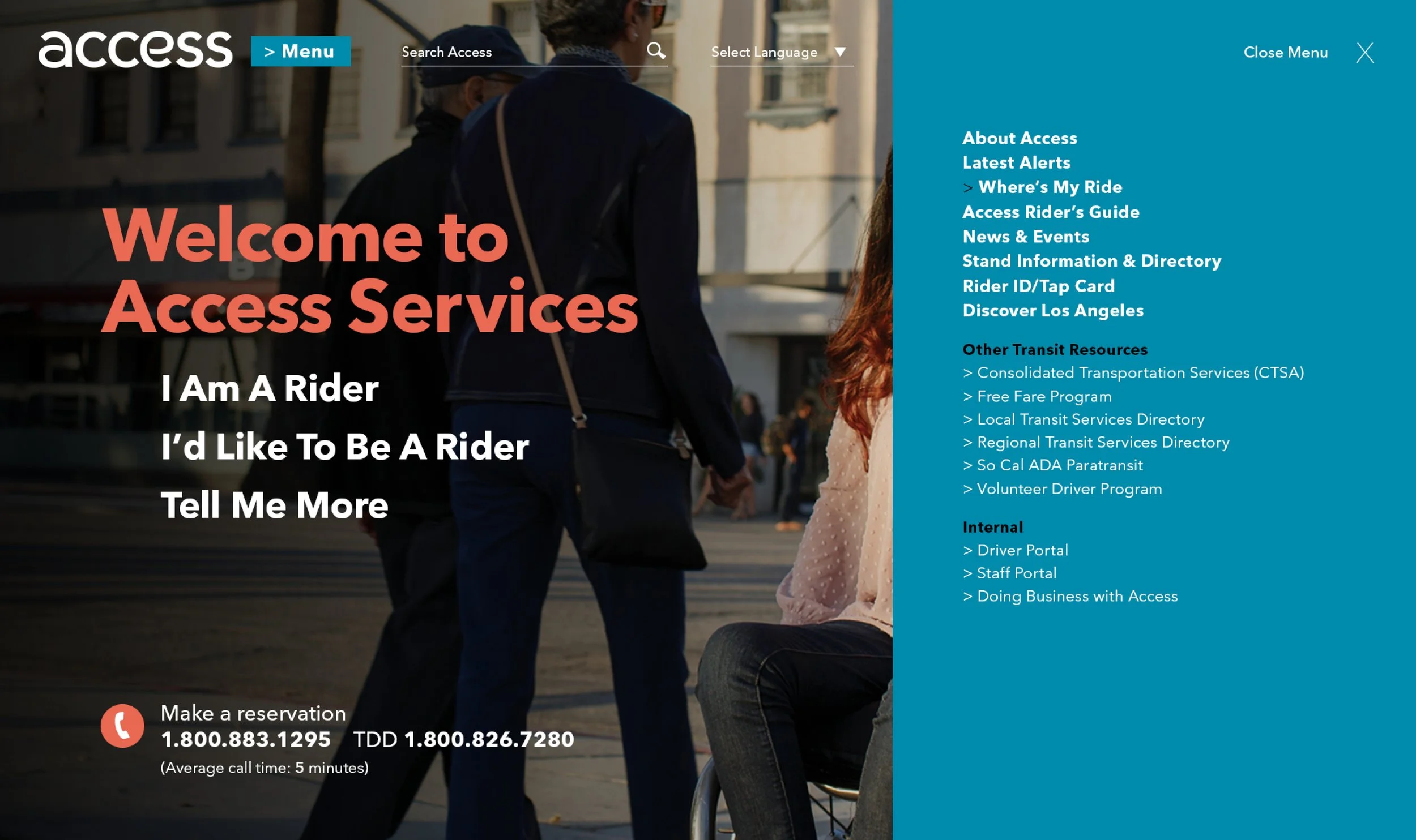 Access Services — Website Design Concept — view 6