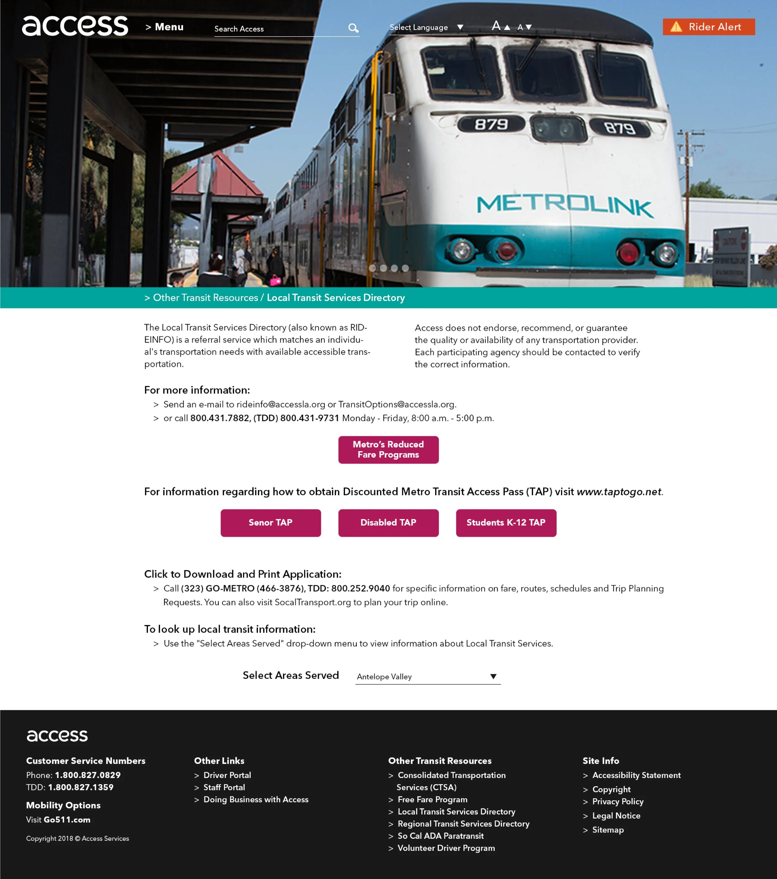 Access Services — Website Design Concept — view 7