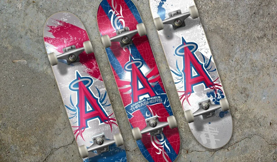 LA Angels — Proposed Skate Deck Design