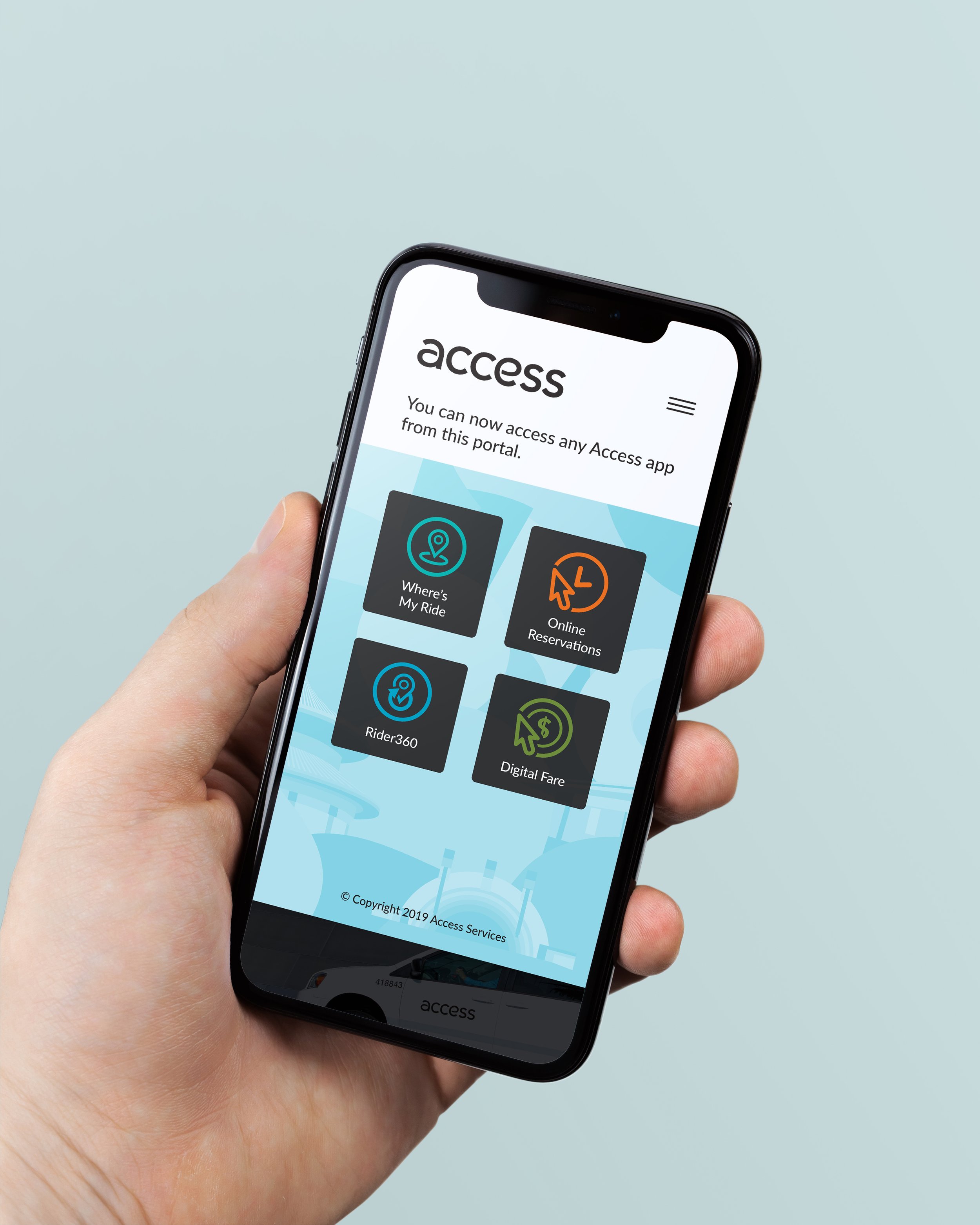 Access Services — Mobile UI + Widget