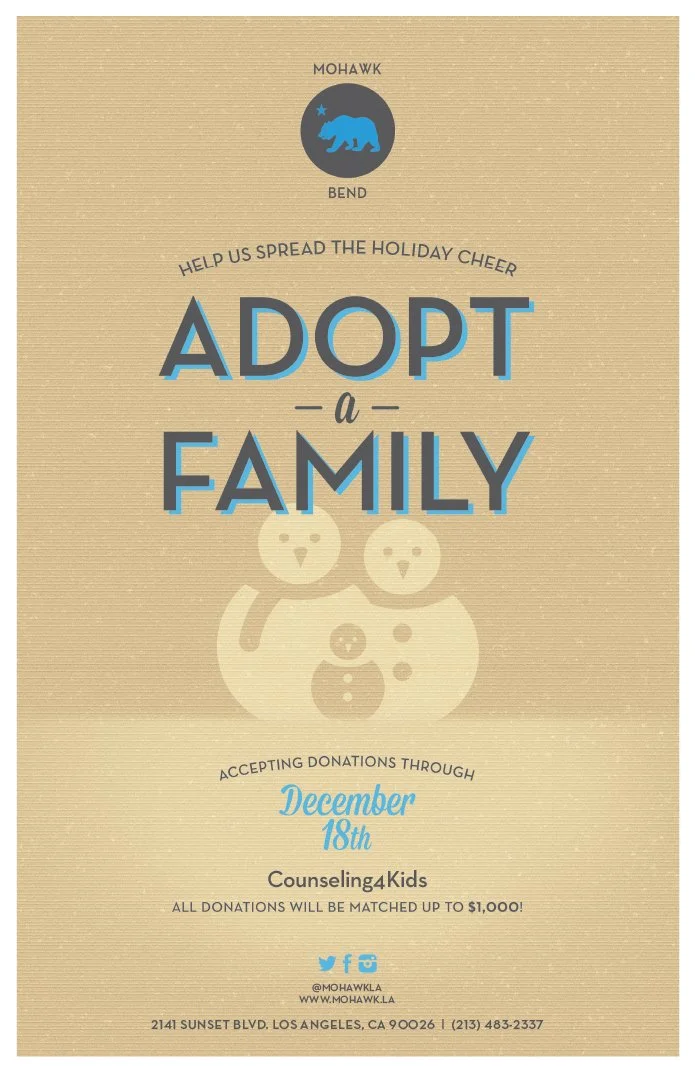 Mohawk Bend — Adopt A Family Poster